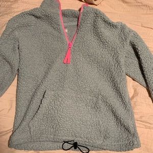 Light jacket/ fuzzy sweatshirt